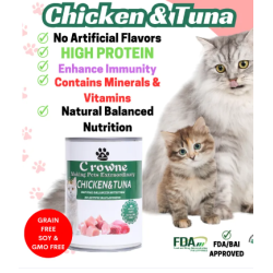 Crowne CAT Can Wet Food 430g Chicken & Tuna