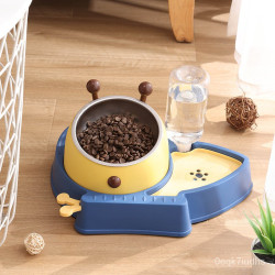 Cat Bowl Dog Bowl Non Slip Stainless Steel Pet Automatic Drinking Feeder Bowl Pet Cats Dogs Food Bow