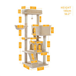 CA Domestic Delivery Cat Tree House Tower Condo Cat Scratcher Posts for Cat Model B